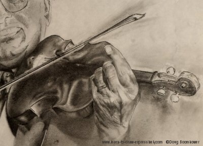 Pencil preliminary drawing - John Kolynchuk