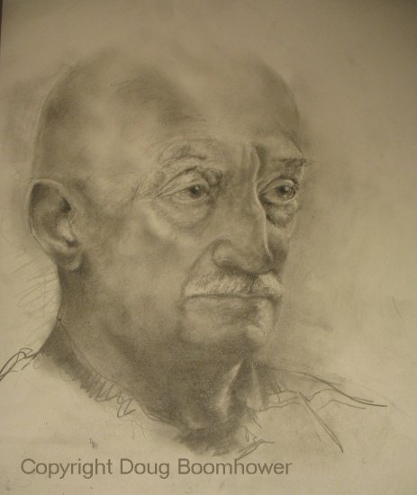 Portrait Drawing of Moe Tellier, before