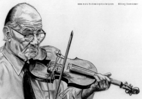 Violin drawings - Venuti