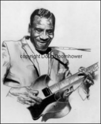 How to draw hair - T-Bone Walker 1